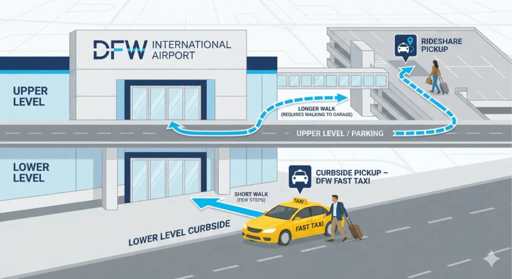 DFW Airport Pickup & Dropoff Process